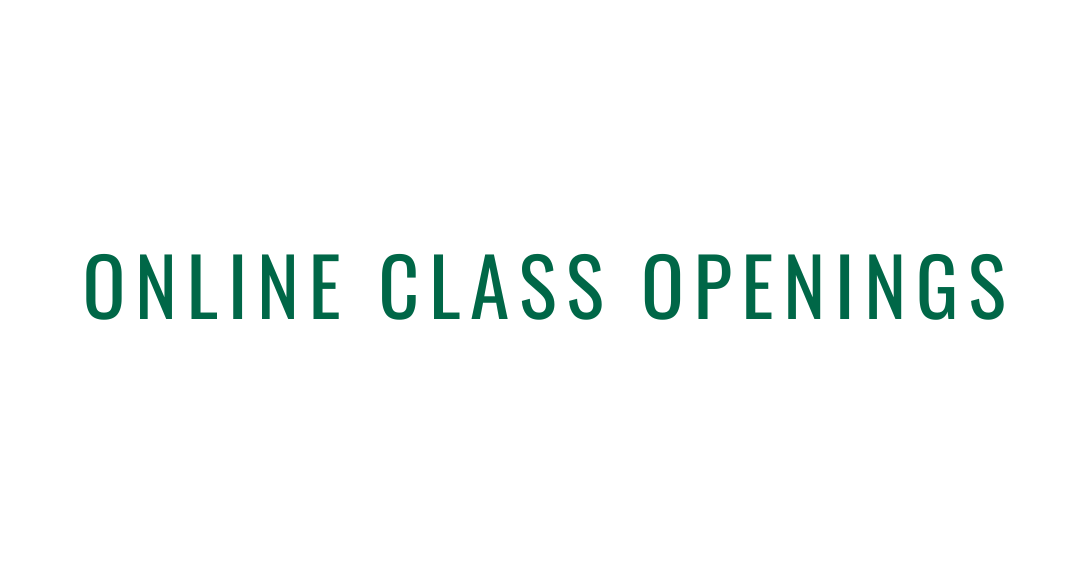 Online Class Openings